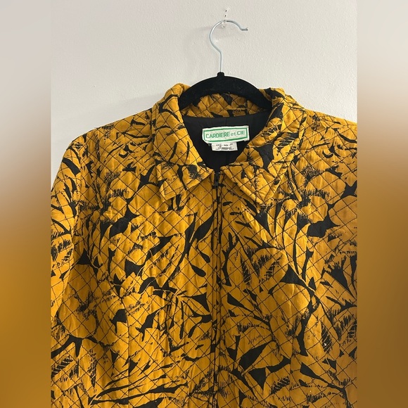 Rare and unique find! Cardiere et Cie vintage silk zip up jacket - Picture 2 of 7